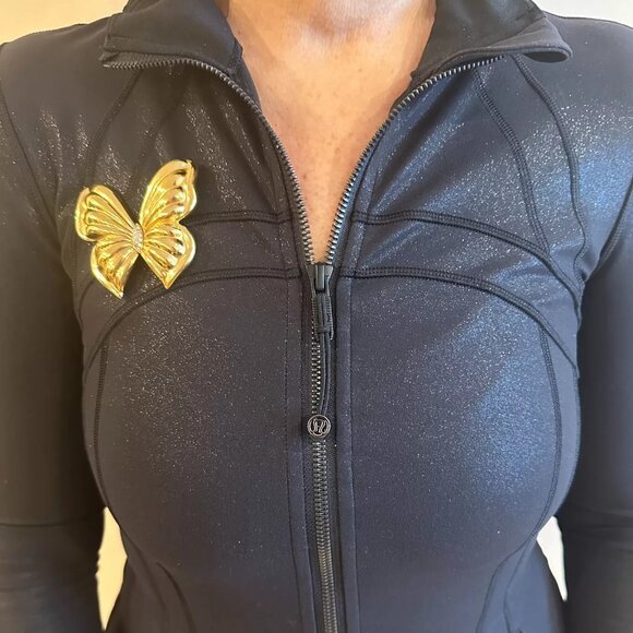 Authentic! Van Cleef & Arpels 18k Yellow Gold Extra Large Butterfly Pin Brooch - Picture 3 of 11